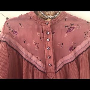 Free People Long sleeve blouse